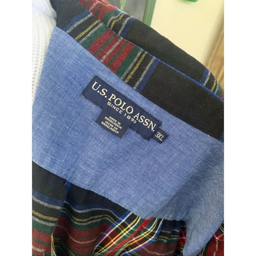Polo Ralph Lauren Green Red Multicolor Plaid Flannel Shirt